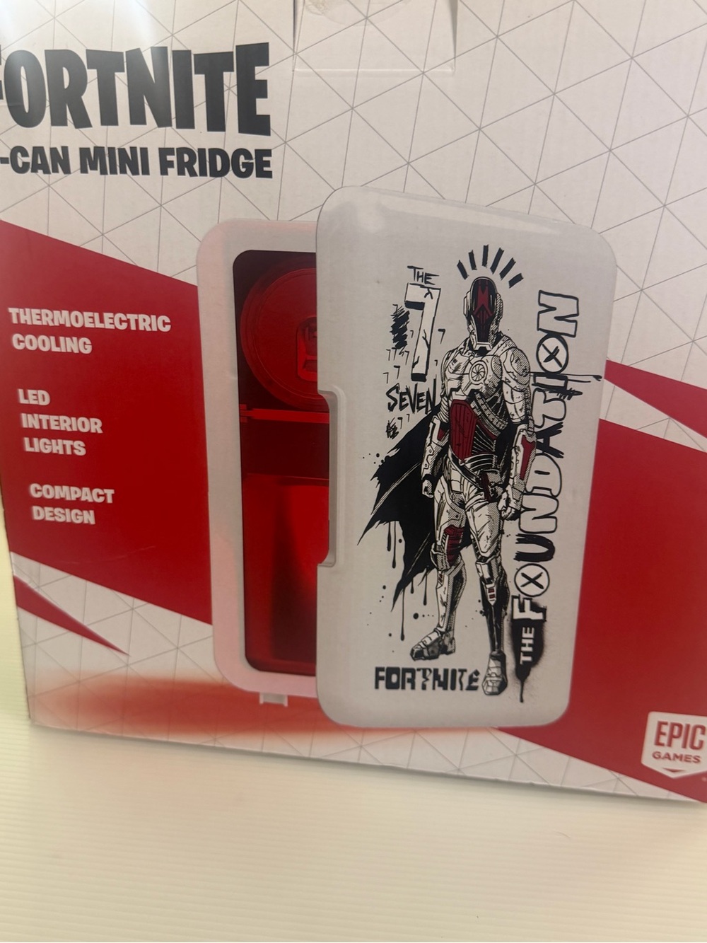 Fortnite The Foundation Mini Fridge – White